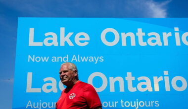 Canadian official answers Trump’s ‘Lake America’ with giant Lake Ontario sign
