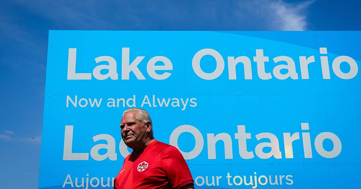 Canadian official answers Trump’s ‘Lake America’ with giant Lake Ontario sign