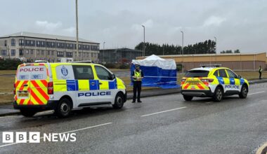 Man arrested after death of nine-year-old girl found injured in industrial estate - BBC