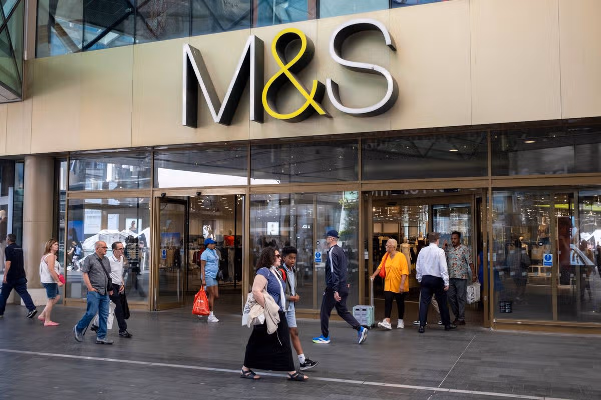Scene outside Marks & Spencer at Westfield Stratford City Shopping Centre