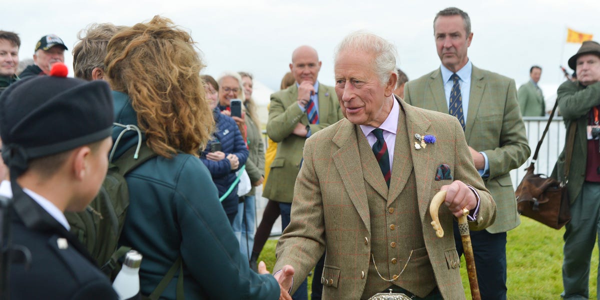 King Charles Attends Mey Highland Games in Scotland With Princess Margaret’s Daughter