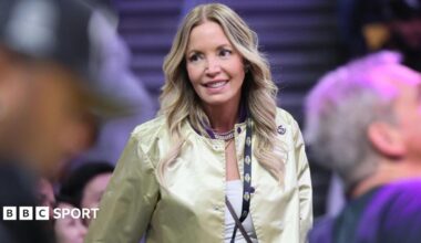 Lakers president and controlling owner Jeanie Buss, attends a game between the Lakers and the Bucks at Crypto.com Arena in Los Angeles