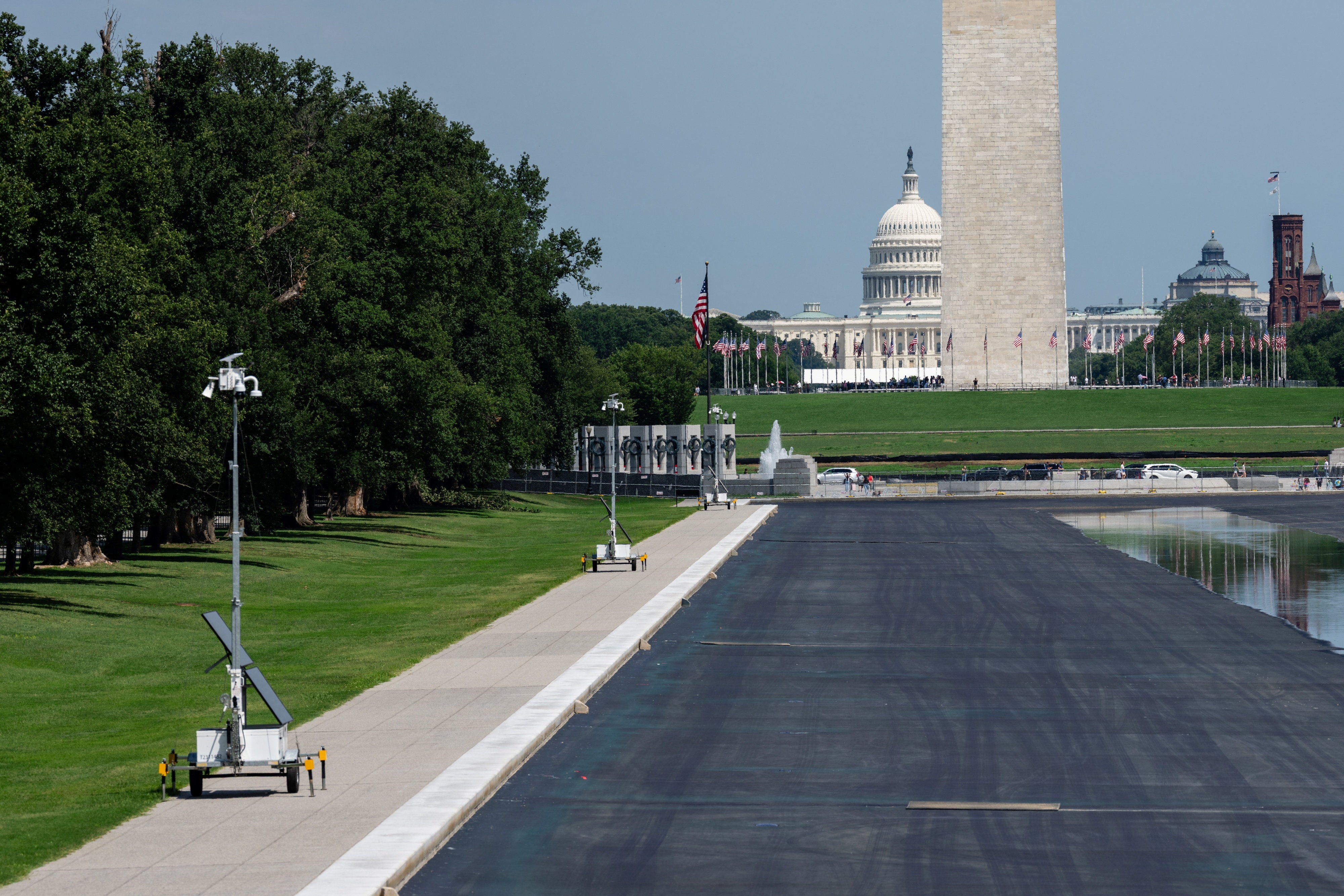 The Lincoln Memorial Reflecting Pool has been shut for more repairs