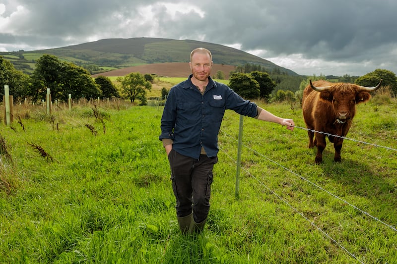 Clive Bright is planting trees to improve the sustainability of his farm in Ardsallagh, Ballymote, Co Sligo. Photograph: James Connolly
