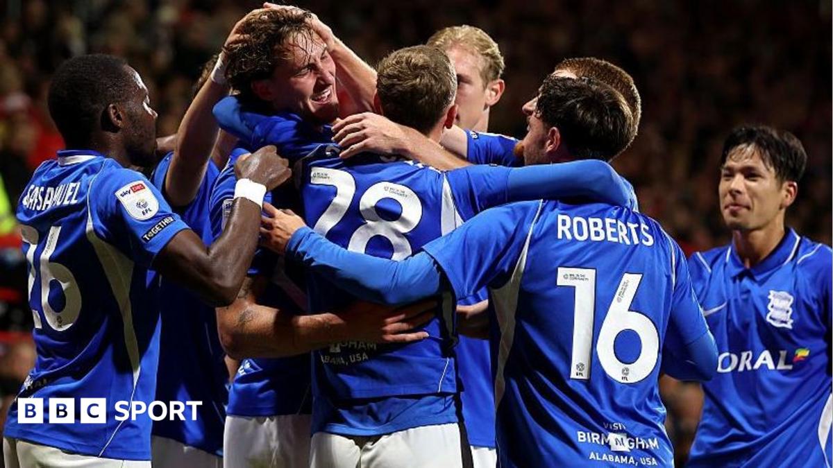 Birmingham City's Phil Neumann celebrates