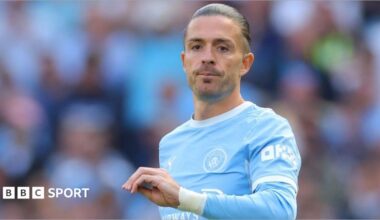 Jack Grealish playing for Manchester City
