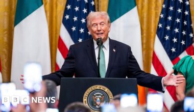 US President Donald Trump set for Irish visit next month - bbc.com