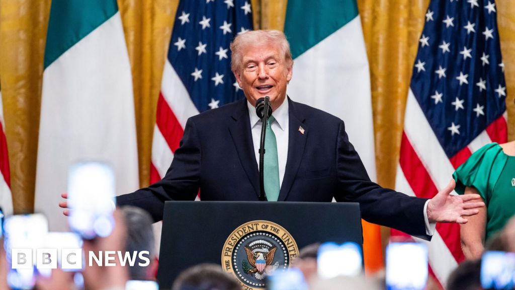 US President Donald Trump set for Irish visit next month - bbc.com