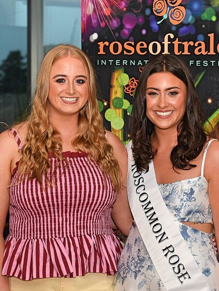 Jane Devine and Rebecca Collins at a gathering for Rebecca at Athlone Golf Club in advance of the Rose of Tralee. Pic: Gerard O’Loughlin