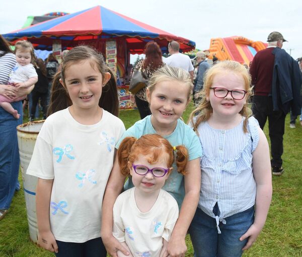 Isabella Gallagher, Esme Gallagher, Cadhla Vahey and Aoibheann Howley from Balla were at Bonniconlon Show. 	Picture: John O'Grady