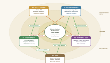 Building Climate-Resilient Mediterranean Olive Systems: Integrating Soil, Water, Carbon, Biodiversity, and Innovation for a Sustainable Future
