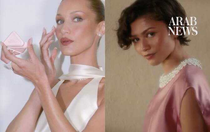 Bella Hadid joined by Zendaya at Prada Beauty