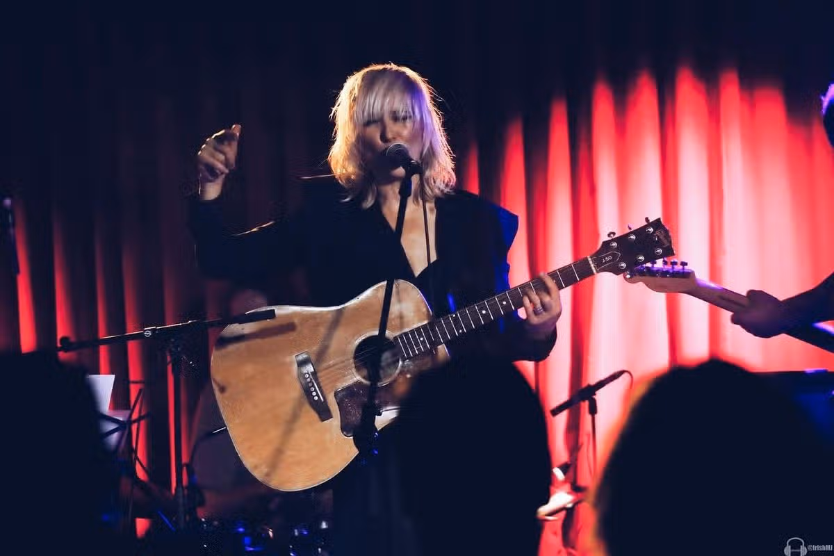Cat Dowling performing in Workman's in Dublin