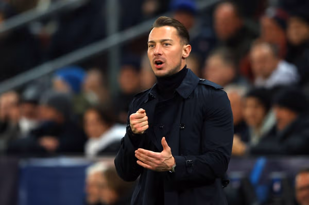 Matthias Jaissle of Red Bull Salzburg during his team's Champions League game with Bayern Munich.