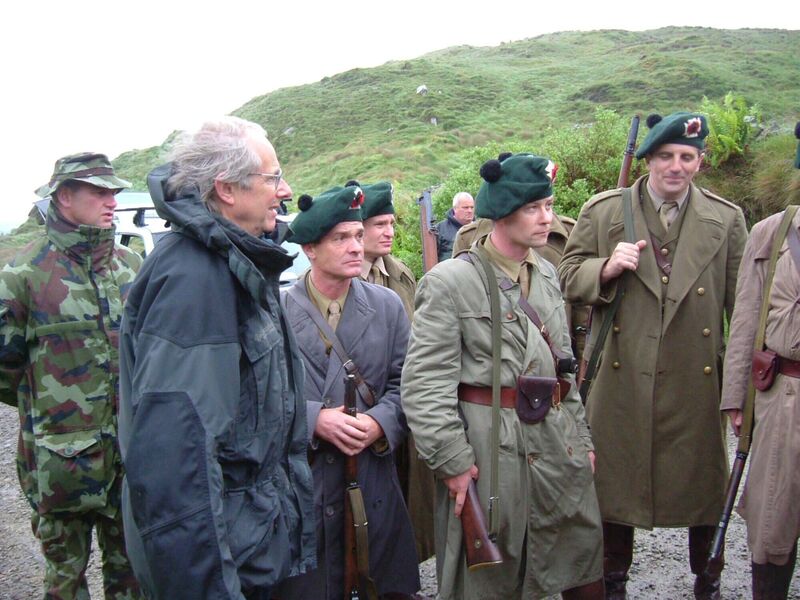 Ken Loach on set at the Top of Coom in the Muscrai Gaeltacht. Picture: Catherine Ketch