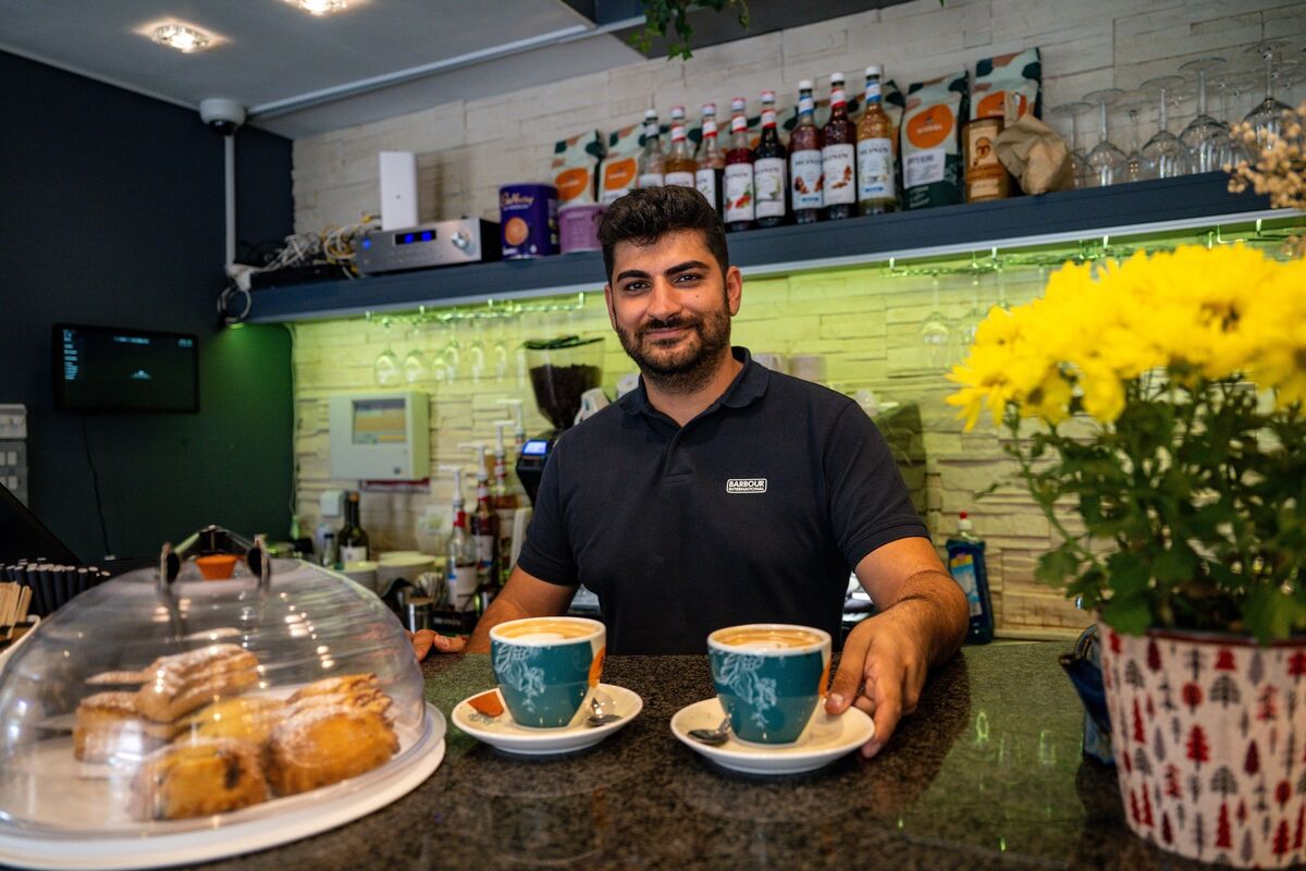 AT YOUR SERVICE: Halit Aker inside Lumi Café in Midleton.	Picture: Chani Anderson
                    