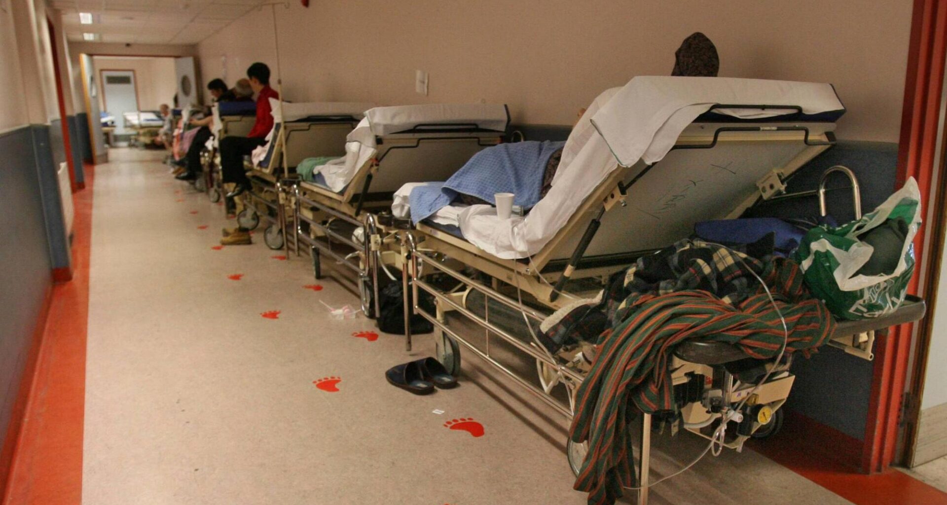 Figures from smaller hospitals also indicate a significant pressure on capacity, as fewer trolley numbers can reflect limited space in emergency departments and wards rather than lower demand. File picture