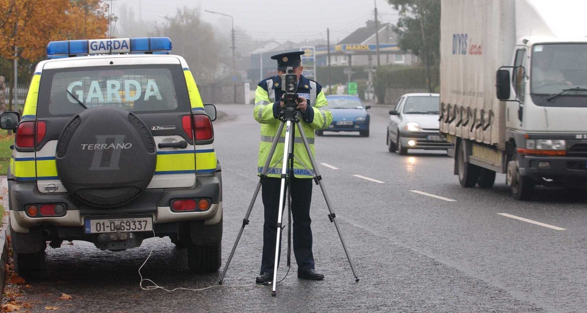 The highest speed recorded was on the M1 at Greenfields, Swords, Co Dublin, on Friday. Picture: Gerard McCarthy