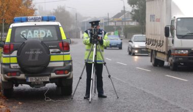 The highest speed recorded was on the M1 at Greenfields, Swords, Co Dublin, on Friday. Picture: Gerard McCarthy