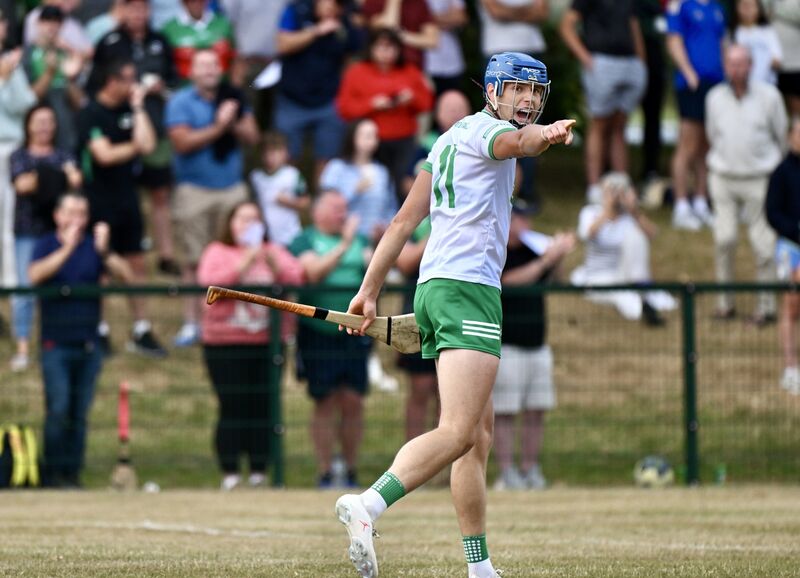  Kanturk's Colin Walsh reacts after his goal. Picture: Larry Cummins