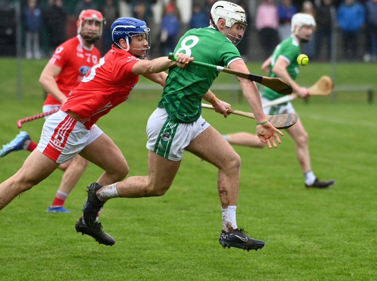 Ballincollig forward Brian Keating drives out with the sliotar. Picture: Eddie O'Hare