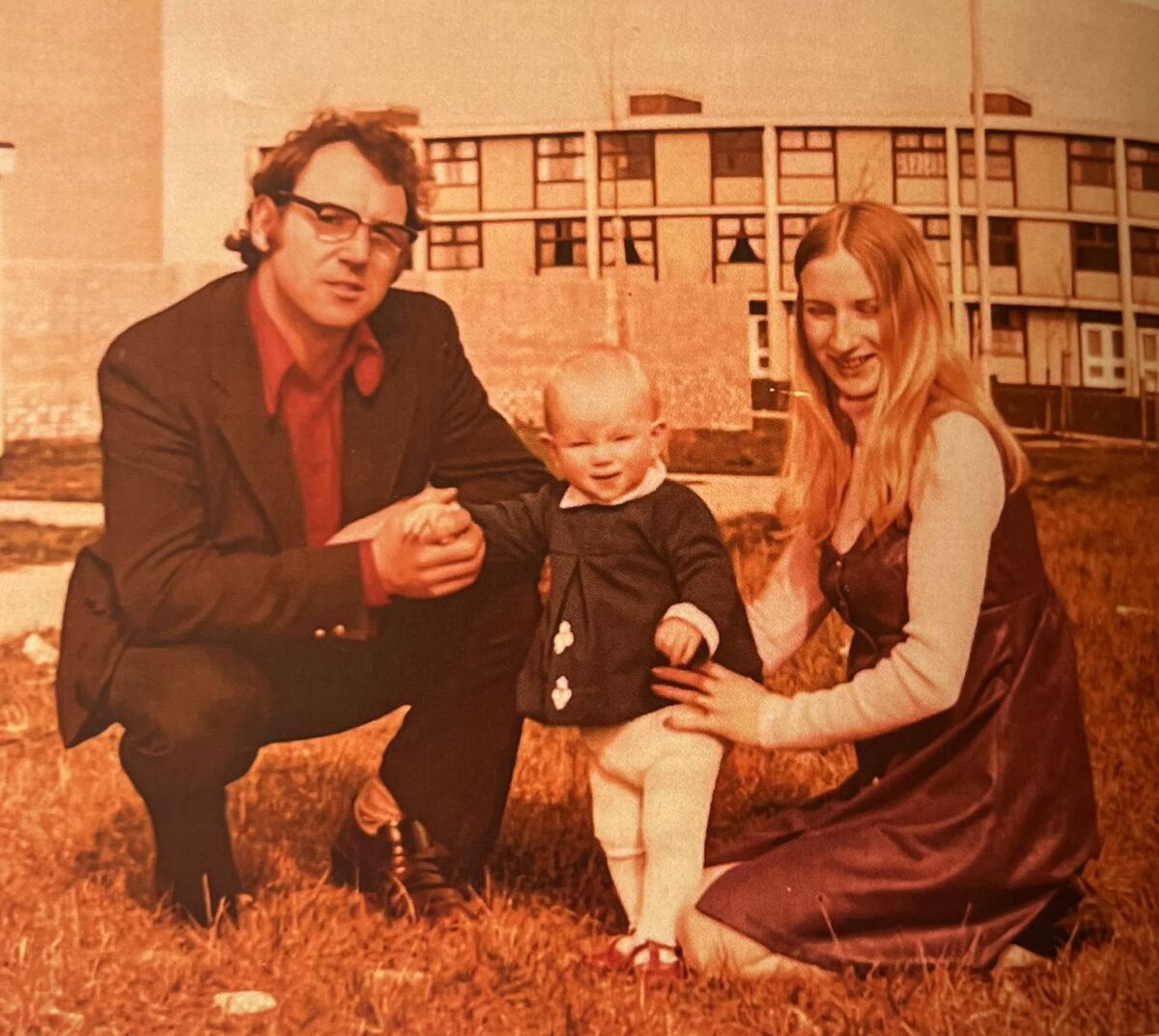 Ted and Carmel Tynan with their baby daughter Sinéad after they moved into Glenamoy Lawn in 1971. They joined a tenants' strike which lasted until 1976. Picture: Tynan family