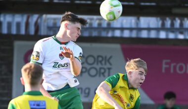 HEADING TO BRENTFORD: Cork City defender Donal O’Connor will be joining the Irish legion at Brentford after the club managed by Keith Andrews brokered an upfront fee of €170,000 for the teen. Pic: Eddie O'Hare.