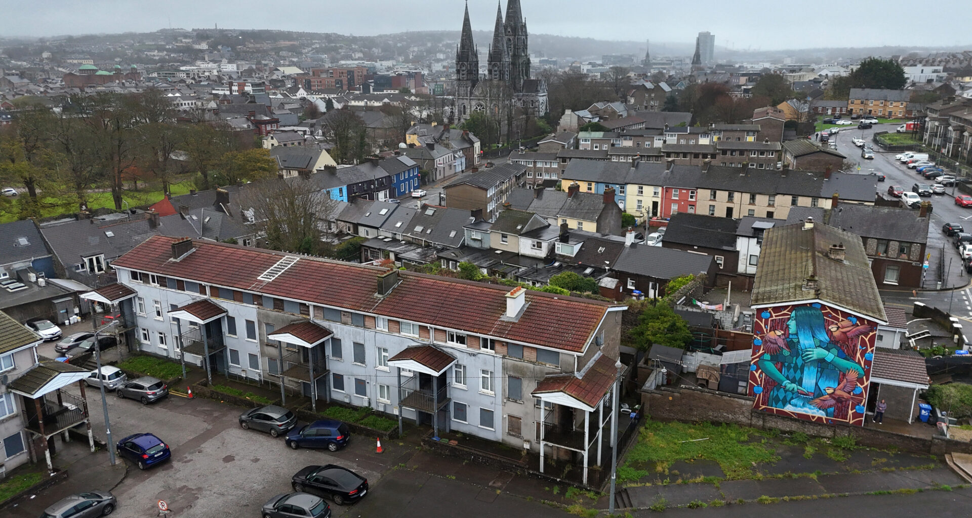 The O’Byrne flats on St Finbarr’s Rd. The three-storey 1960s maisonette balcony flats were pioneered by the city’s then architect, Éamon O’Byrne. Of the city’s currently occupied 160-or-so O’Byrne flats, 90 of them are in Togher. Picture: Larry Cummins