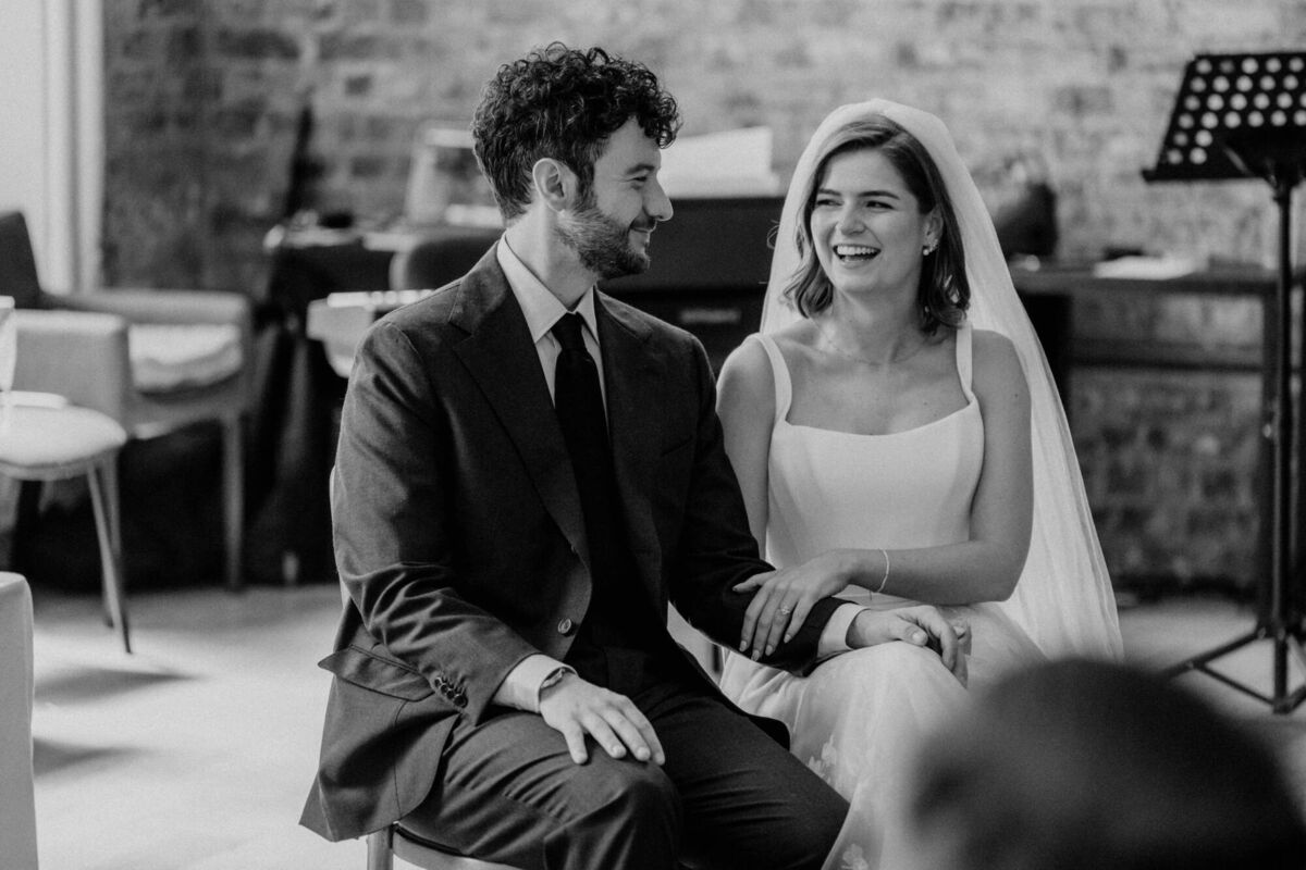Aisling Bonner and her husband Alex on their wedding day. 