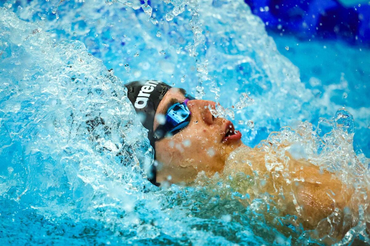 Longford's Scott Duda competing in April's Irisn Open Championships in Bangor Aurora Aquatics & Leisure Centre in Co Down. Pic: Bryan Keane, Inpho