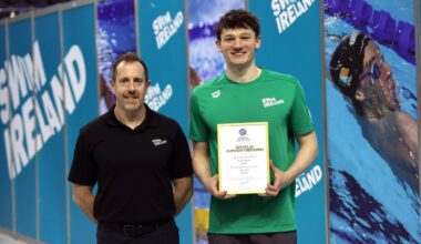 REID ALL ABOUT IT: Swim Ireland High Performance Director Andy Reid with John Shortt. Pic: ©INPHO/Bryan Keane