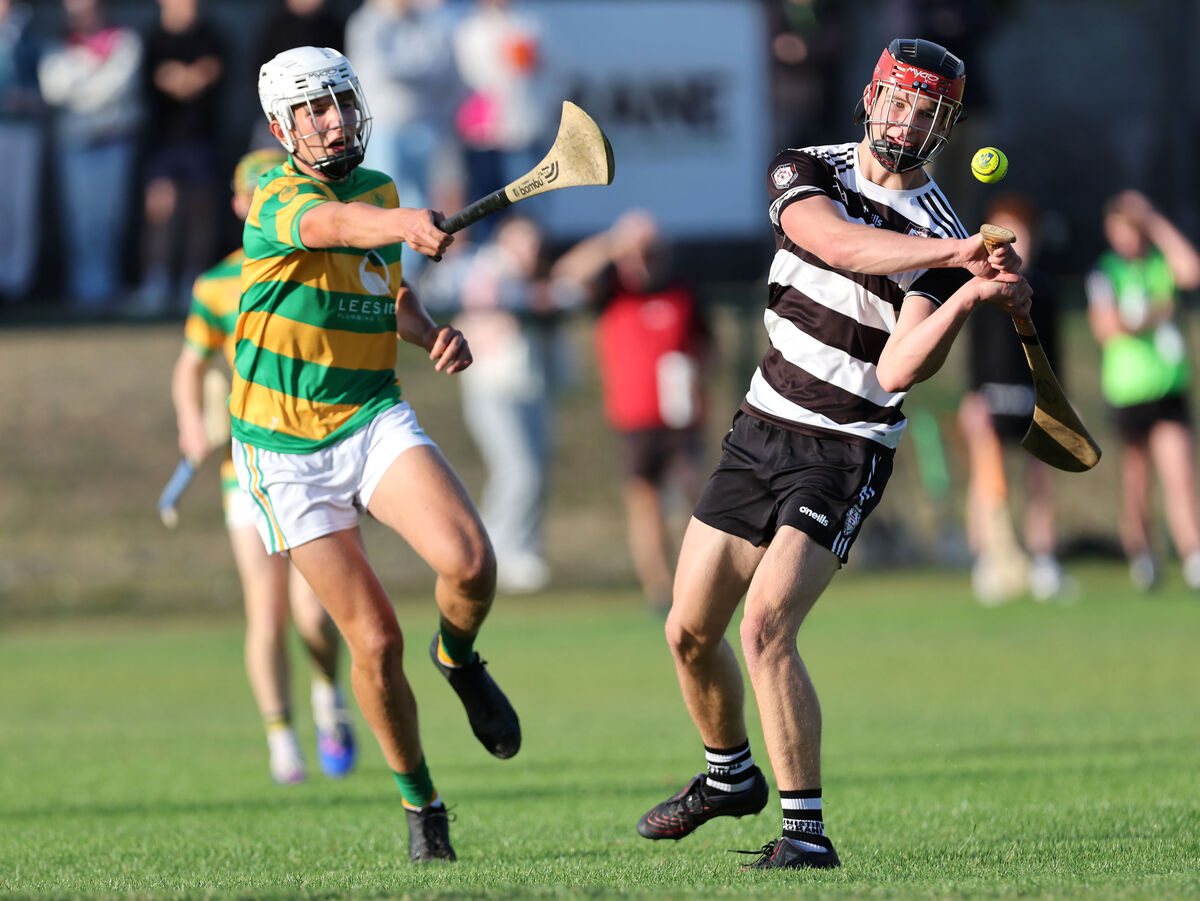  Sean O'Se, Blackrock, tackles Alex Molomby, Midleton. Picture: Jim Coughlan.