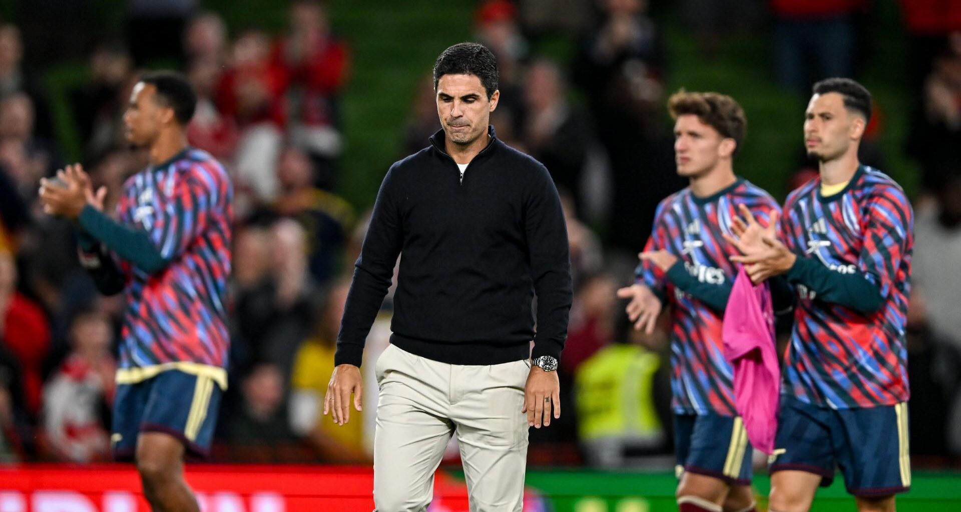 DUBLIN DEFEAT: Mikel Arteta after the pre-season friendly match between Arsenal and Real Betis at the Aviva Stadium. Pic: Stephen McCarthy/Sportsfile.
