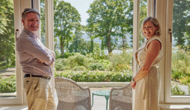 John and Gwen Brennan at Dromquinna Manor - Gardens. Picture: Miki Barlok