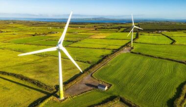 About 15% of the power produced by Irish wind farms was thrown away because the network was not strong enough to move it.