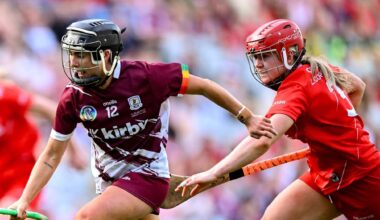 Cork's Libby Coppinger appears to be benefitting from concentrating on camogie while Aoife Donohue will be one of Galway's key players in the final. Pic: Ramsey Cardy/Sportsfile
