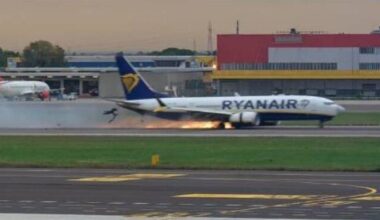 Ryanair plane suffers four tyre blowouts after anti-skid system disabled, investigation finds. Picture: Investigation report