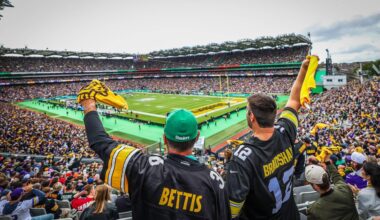 STEEL CITY: Pittsburgh Steelers fans take over Hil 16 for Sunday's NFL regular season tie with the Minnesota Vikinks. Pic: James Crombie, Inpho