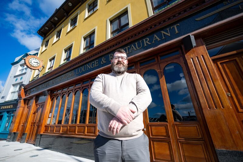 Operations manager Paul O’Dea pictured outside The South Gate Bar, formerly the Flying Enterprise Complex.	Picture Chani Anderson