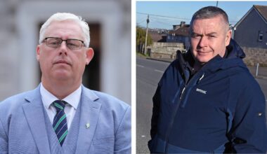Allegations of fraud were made against Sinn Féin members Thomas Gould (left), a TD for Cork North Central, and Cork City councillor Kenneth Collins (right). Both men strongly deny the allegations. File pictures