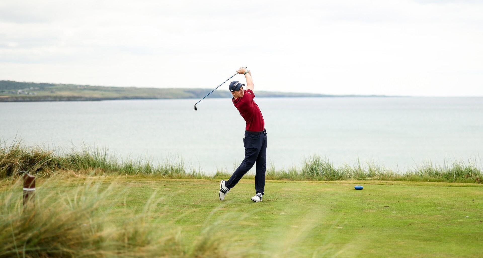 IRELAND'S CALL-UP: Stuart Grehan in action at Lahinch. Pic: ©INPHO/Nick Elliott