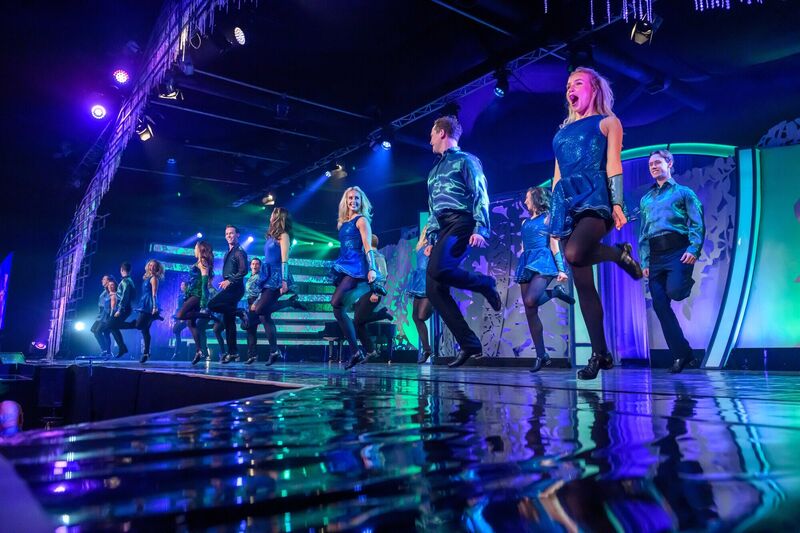 Riverdance performing at the Kerry Sports Academy, MTU, during the interval in last night's Rose of Tralee finale. Picture: Domnick Walsh