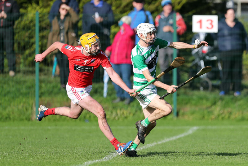  Nathan Byrne, Kilworth, tracks Eoin O'Reilly, Valley Rovers. Picture: Jim Coughlan.