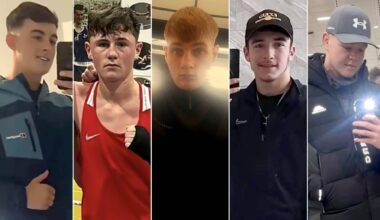 L-R: Alex McCarthy, Joey Carthy, Kamil Pustkowski, Jack Kennedy, Jeremy O'Brien