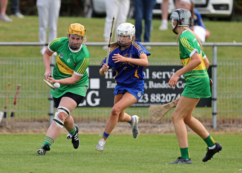 St Finbarr's Nicole Olden in action against Cloughduv as the Togher side got the defence of their title underway. Picture: Jim Coughlan