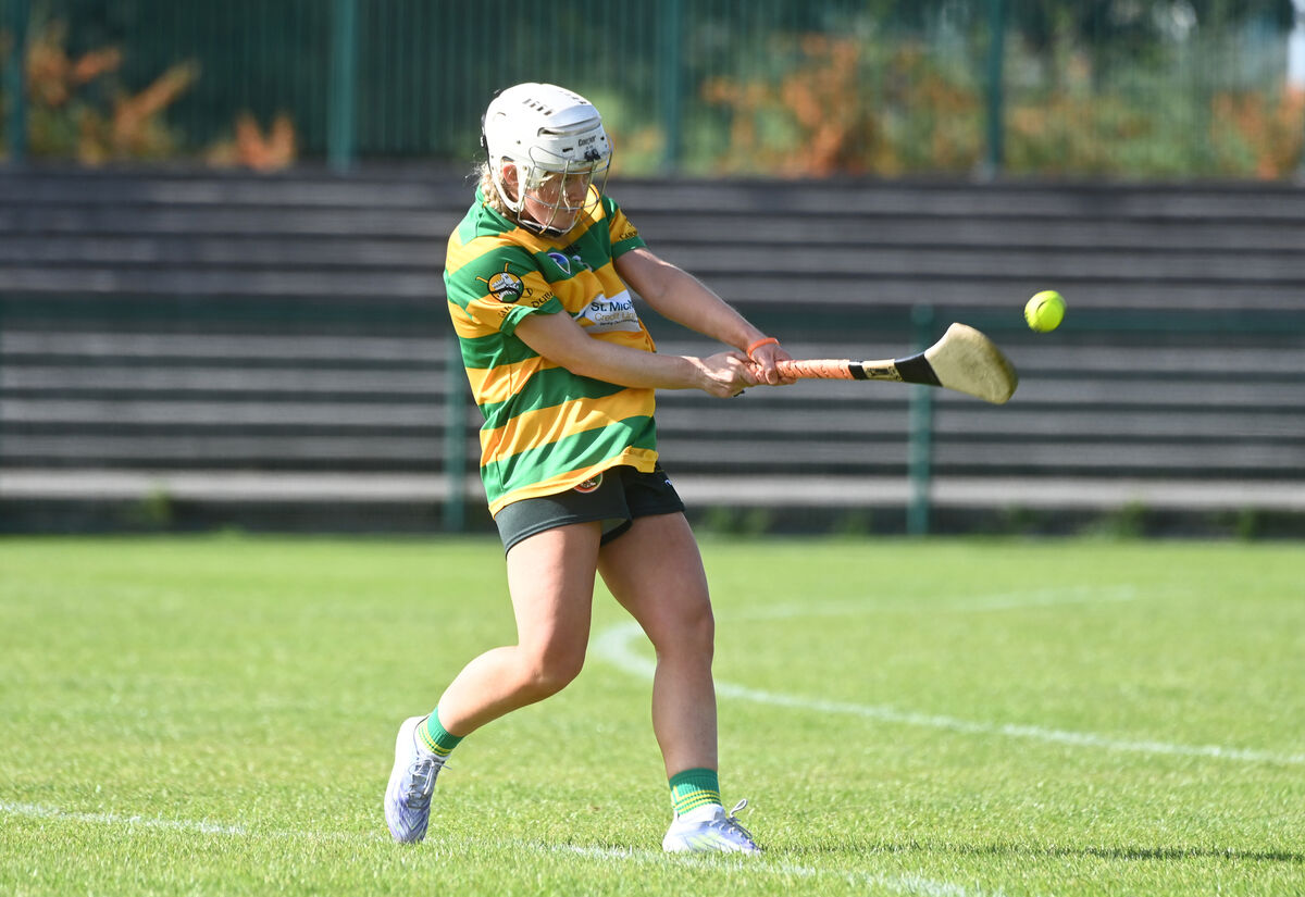 Hayley Ryan converts a free for Blackrock. Picture: Larry Cummins