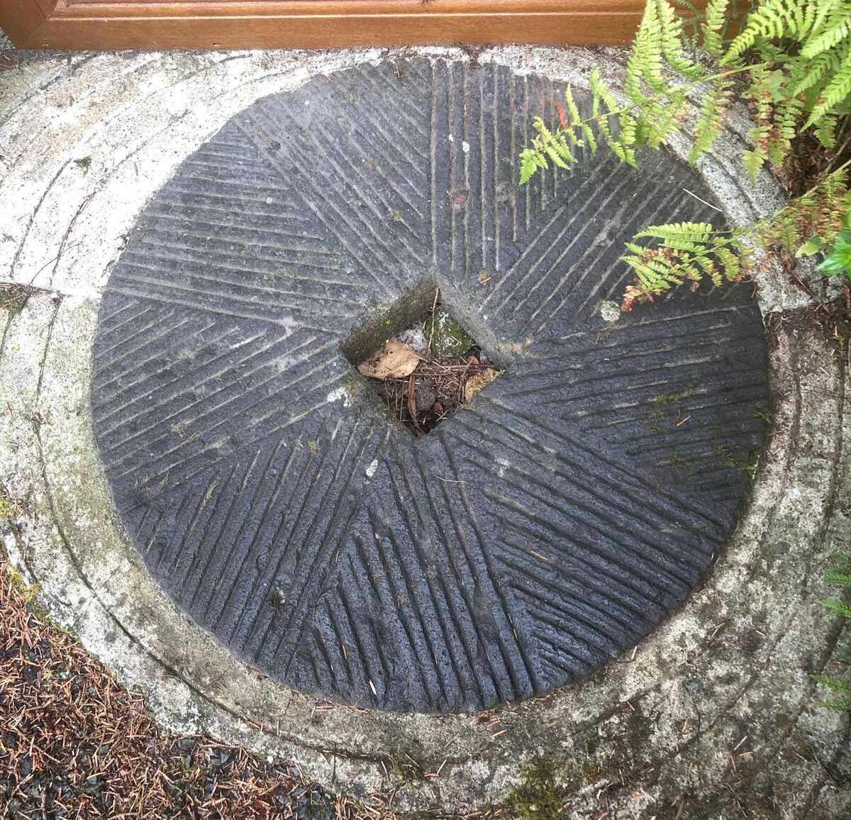 A 'bed' millstone from Langstone harbour mill which closed as a mill in 1939