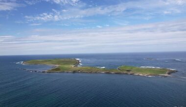 Aerial view of the 186a Mutton Island, Co. Clare.