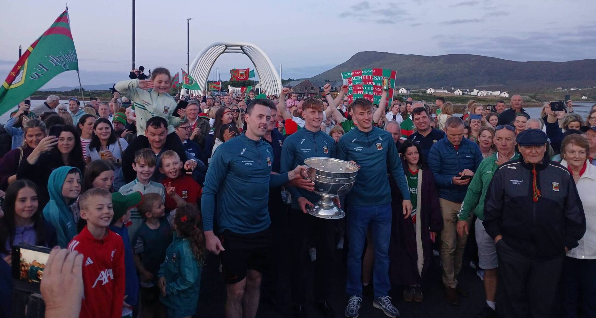 For the first time, Mayo's All-Ireland winners bring Sam Maguire to Achill Island
