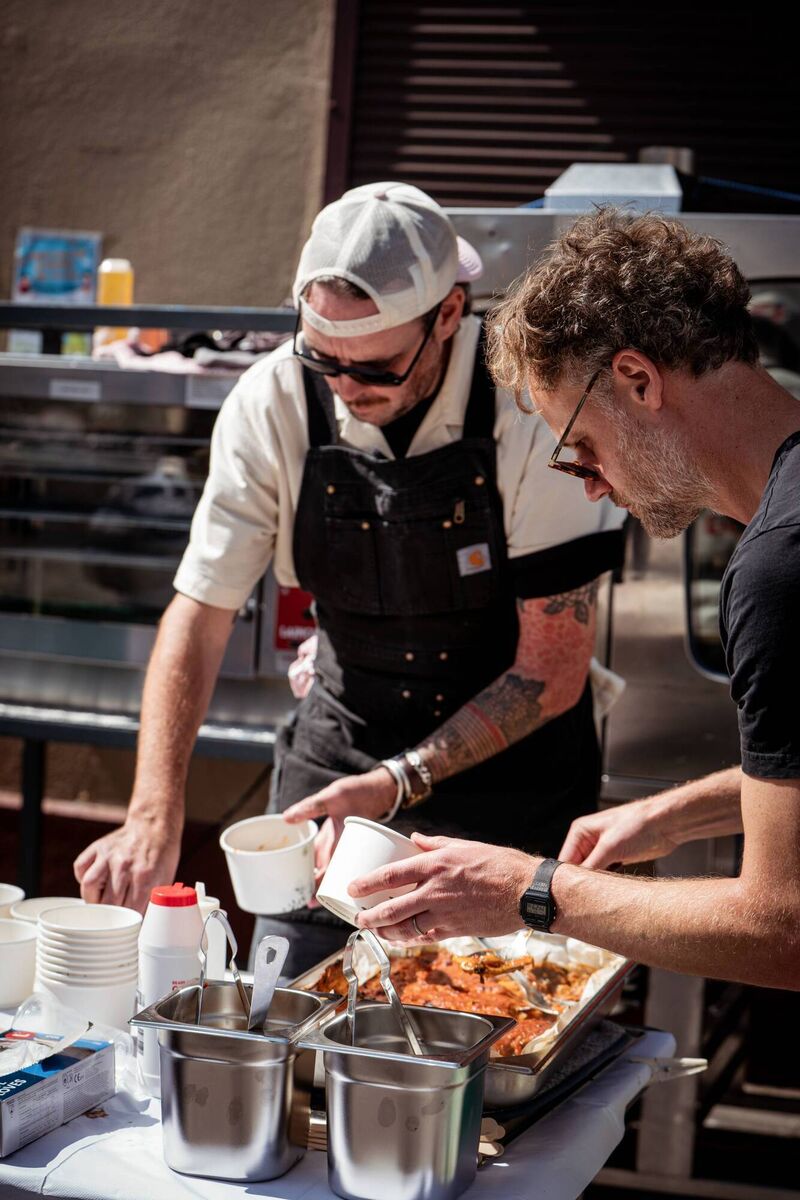 Tiger Balm Supper Club preparing food for the Blackpool Block Party.